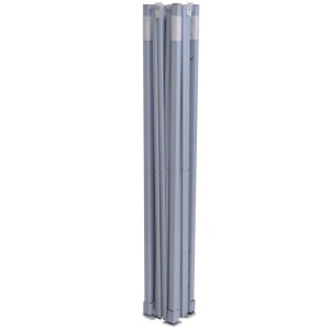 Cort de petrecere pliabil cu 2 pereți, crem, 2 x 2 m, oțel - Img 5