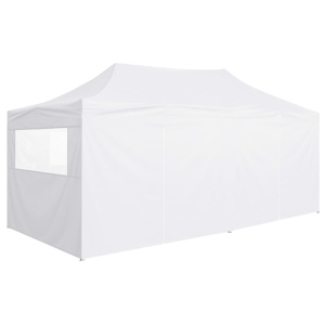 Cort de petrecere pliabil cu 4 pereți, alb, 3 x 6 m, oțel - Img 8