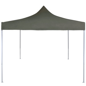 Cort de petrecere pliabil profesional, antracit, 2 x 2 m, oțel - Img 2