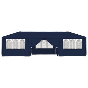 Cort de petrecere profesional cu pereți albastru 4x9 m 90 g/m² - Img 5