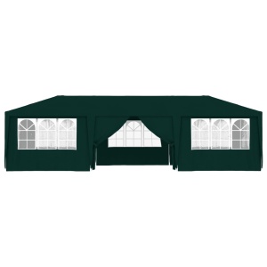 Cort de petrecere profesional pereți laterali verde 4x9m 90g/m² - Img 5