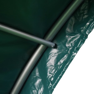 Cort pentru animale, verde, 3,7 x 3,7 m, PVC - Img 5