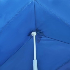 Cort petrecere pliabil cu 8 pereți laterali, albastru, 3 x 9 m - Img 3