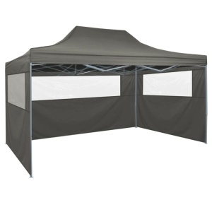 Cort pliabil pop up cu 4 pereți laterali, antracit, 3 x 4,5 m - Img 5