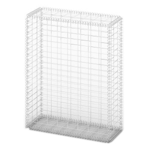 Coș gabion cu capace, sârmă galvanizată, 100 x 80 x 30 cm - Img 2