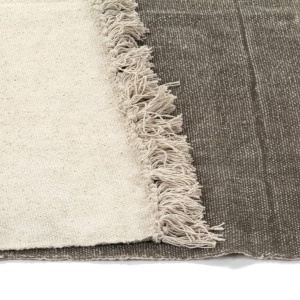 Covor Kilim, gri taupe, 120 x 180 cm, bumbac - Img 4
