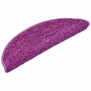 Covorașe de scări, 15 buc., violet, 56 x 20 cm - Img 2