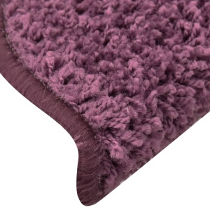 Covorașe pentru trepte scară, 15 buc. violet inchis, 56x17x3 cm - Img 6