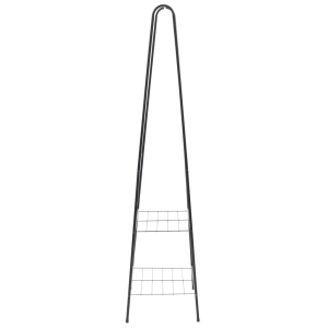 Cuier de haine, 59 x 35 x 150 cm, negru - Img 3