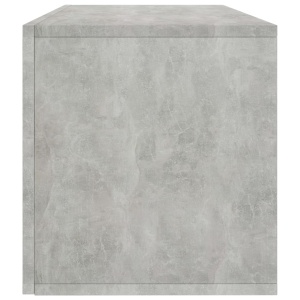 Cutie de depozitare vinyl-uri, gri beton, 71 x 34 x 36 cm, PAL - Img 6