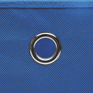 Cutii depozitare, 10 buc., albastru, 32x32x32 cm, textil - Img 2