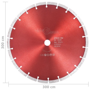 Disc diamantat de tăiere, oțel, 300 mm - Img 4