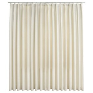 Draperie opacă, crem, 290 x 245 cm, catifea, cu cârlige - Img 2