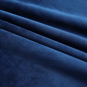 Draperii opace cu cârlige, 2 buc, albastru, 140x175 cm, catifea - Img 3