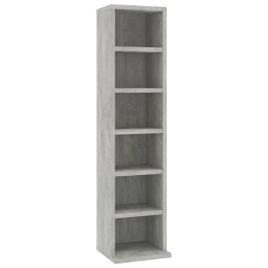 Dulap CD-uri, gri beton, 21x20x88 cm, PAL - Img 2
