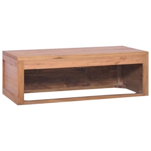 Dulap de baie suspendat, 90 x 45 x 30 cm, lemn masiv de tec - Img 6