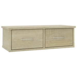 Dulap de perete cu sertare, stejar Sonoma, 60x26x18,5 cm, PAL - Img 2