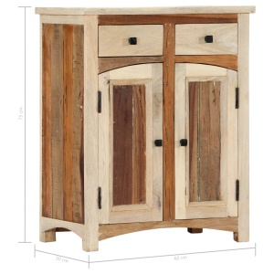 Dulap lateral, 60 x 30 x 75 cm, lemn masiv reciclat - Img 6
