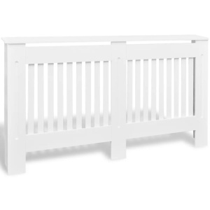 Dulap mască calorifer radiator din MDF 152 cm, alb - Img 2