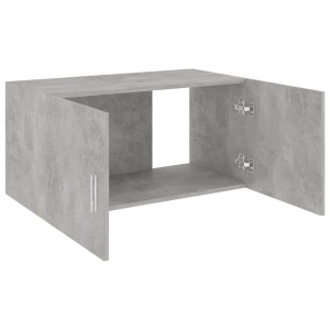 Dulap montat pe perete, gri beton, 80 x 39 x 40 cm, PAL - Img 7