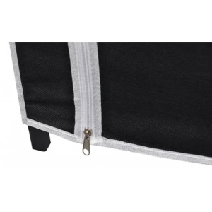 Dulapuri de haine, 2 buc., material textil, negru - Img 6