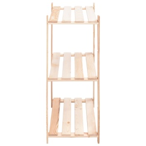 Etajere cu 3 niveluri, 10 buc., 80x38x90 cm, pin masiv, 150 kg - Img 8