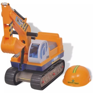Excavator rotativ din plastic pentru copii Galben