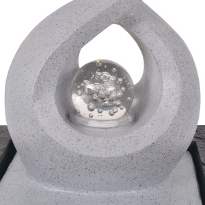 Fântână de interior cu iluminare LED, polirășină - Img 4