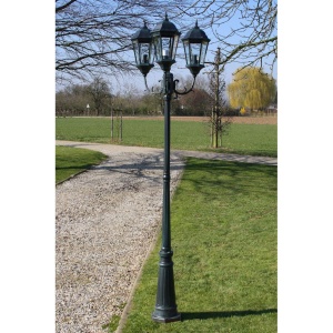 Felinar Brighton cu 3 brațe 230 cm Verde inchis/Negru - Img 2