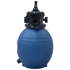 Filtru cu nisip pentru piscină supapă 4 poziții albastru 300 mm - Img 2