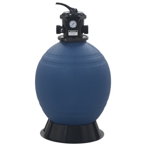 Filtru cu nisip pentru piscină supapă 6 poziții albastru 560 mm - Img 2