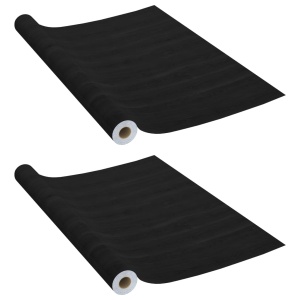 Folii mobilier autoadezive, 2 buc., lemn inchis, 500x90 cm, PVC - Img 2