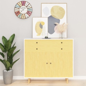 Folii mobilier autoadezive 2 buc. stejar japonez, 500x90 cm PVC