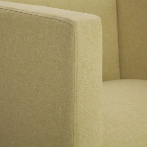 Fotoliu cubic, verde, material textil - Img 3