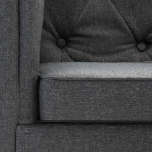 Fotoliu, gri inchis, material textil - Img 3