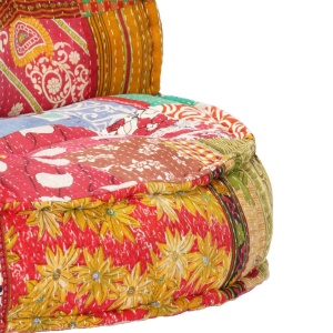 Fotoliu puf, 100 x 20 cm, model petice, material textil - Img 5
