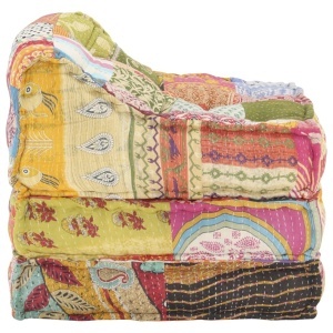 Fotoliu puf modular, model petice, material textil - Img 6