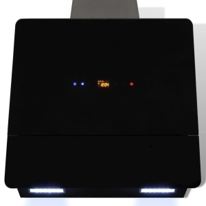 Hotă Sticlă Securizată cu Ecran 600 mm Negru - Img 2
