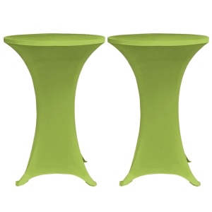 Husă elastică pentru masă, 4 buc., verde, 60 cm - Img 3