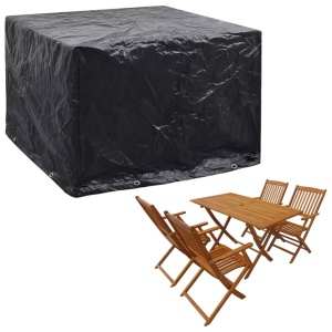 Huse mobilier grădină, 2 buc., 8 ocheți, 122 x 112 x 98 cm - Img 2