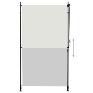 Jaluzea tip rulou de exterior, crem, 120 x 270 cm - Img 3