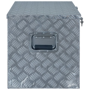 Ladă din aluminiu, 610 x 430 x 455 cm, argintiu - Img 8