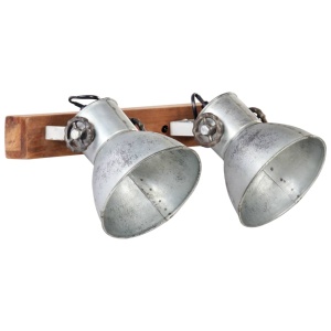 Lampă de perete industrială, argintiu, 45 x 25 cm, E27 - Img 4