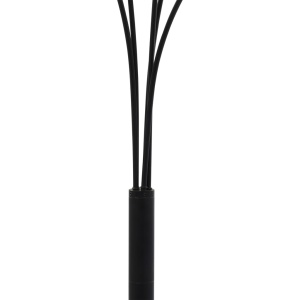 Lampă de podea, negru și auriu, 200 cm, 5 x E14 - Img 11
