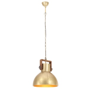 Lampă suspendată industrială, 25 W, arămiu, 40 cm, E27, rotund - Img 4