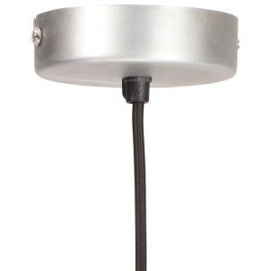 Lampă suspendată industrială, 25 W, argintiu, rotund, 19 cm E27 - Img 7