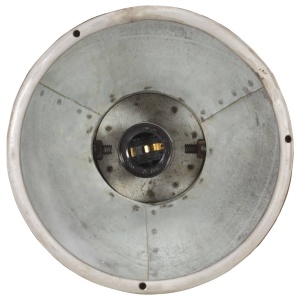 Lampă suspendată industrială, 25 W, argintiu, rotund, 19 cm E27 - Img 12