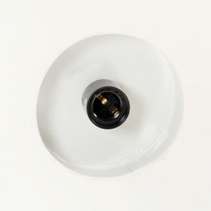 Lampă suspendată industrială, alb, 42 cm, E27 - Img 2