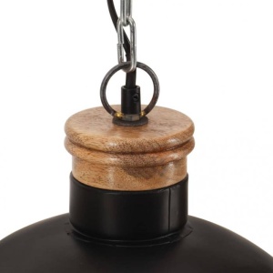 Lampă suspendată industrială, negru, 32 cm, E27 - Img 6