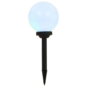 Lămpi solare de exterior, 6 buc., 20 cm, RGB, sferic, LED - Img 3